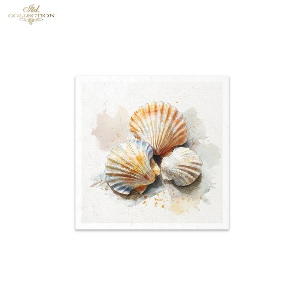 Decoupage Rice Paper Mini Set - Seashells
