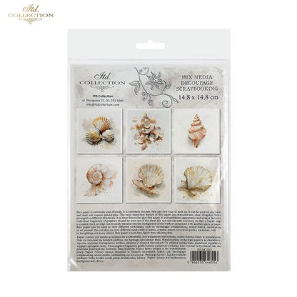 Decoupage Rice Paper Mini Set - Seashells
