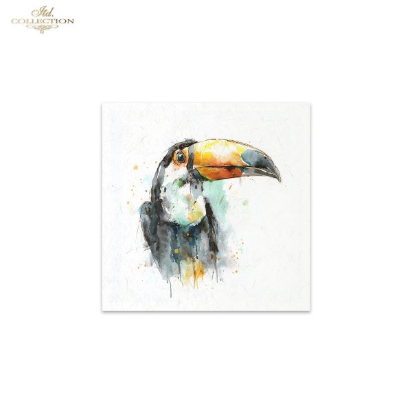 Decoupage Rice Paper Mini Set - Tropical Birds