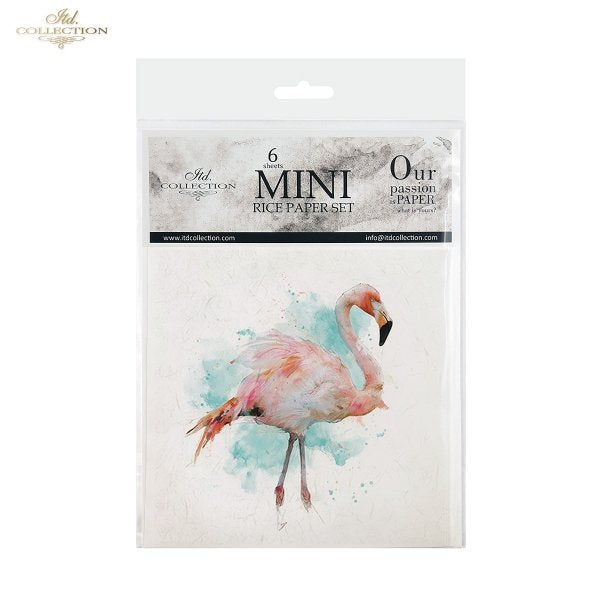 Decoupage Rice Paper Mini Set - Tropical Birds II