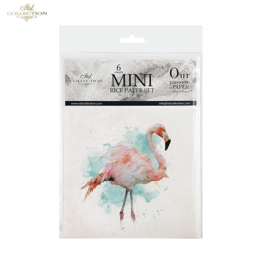 Decoupage Rice Paper Mini Set - Tropical Birds II