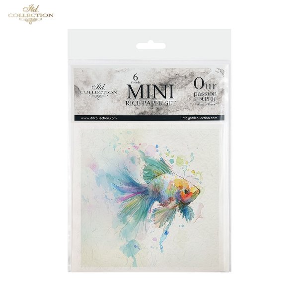 Decoupage Rice Paper Mini Set - Tropical Fish