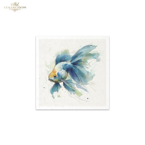Decoupage Rice Paper Mini Set - Tropical Fish