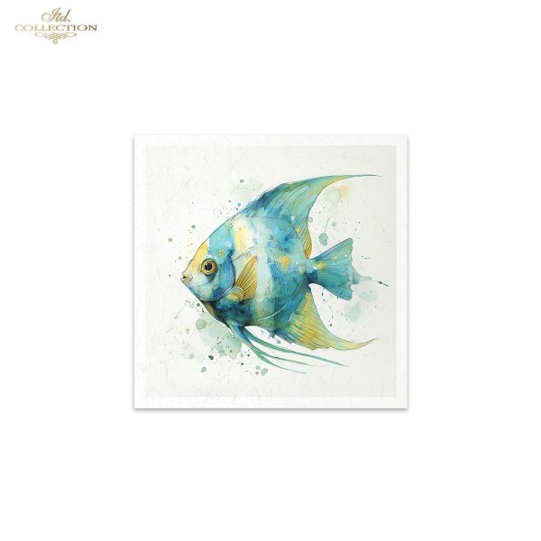 Decoupage Rice Paper Mini Set - Tropical Fish
