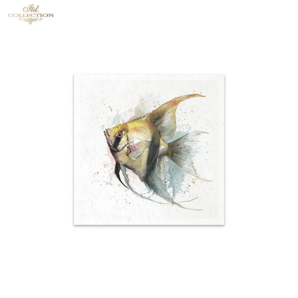 Decoupage Rice Paper Mini Set - Tropical Fish
