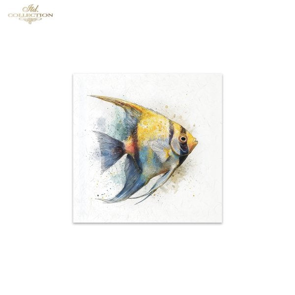 Decoupage Rice Paper Mini Set - Tropical Fish