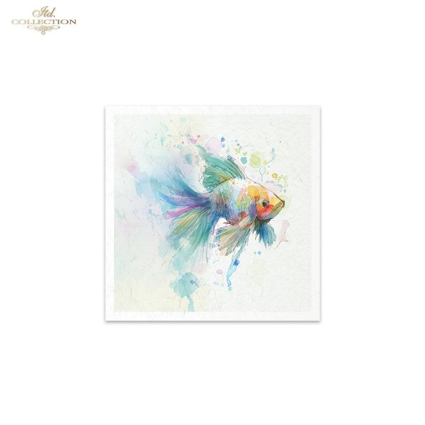 Decoupage Rice Paper Mini Set - Tropical Fish