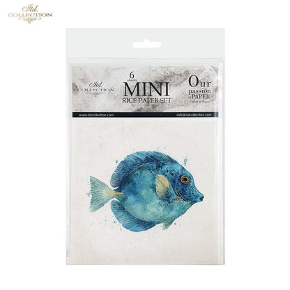 Decoupage Rice Paper Mini Set - Tropical Fish III