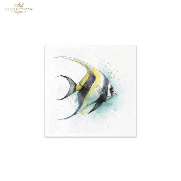Decoupage Rice Paper Mini Set - Tropical Fish III