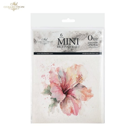 Decoupage Rice Paper Mini Set - Tropical Flowers