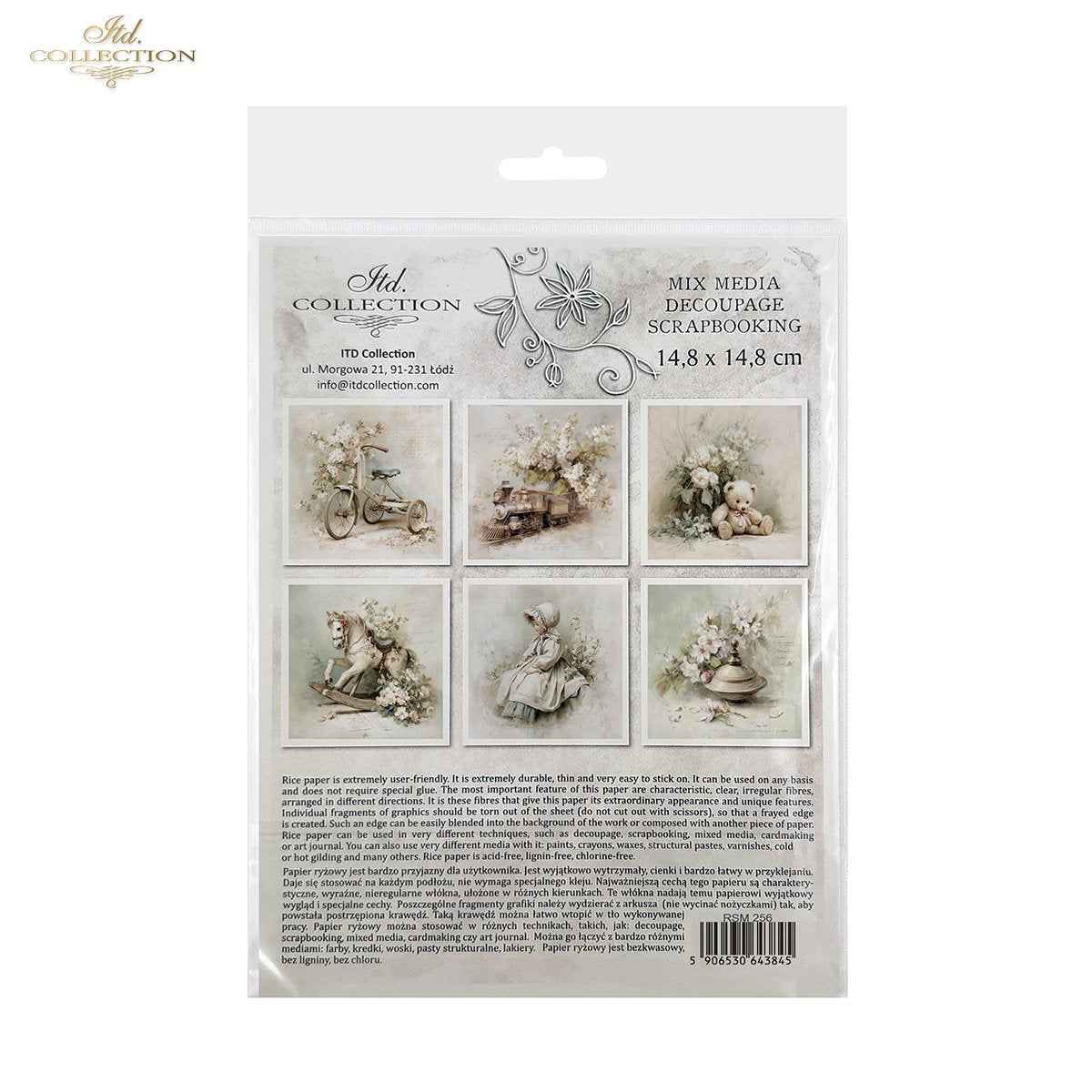 Decoupage Rice Paper Mini Set - Vintage Toys