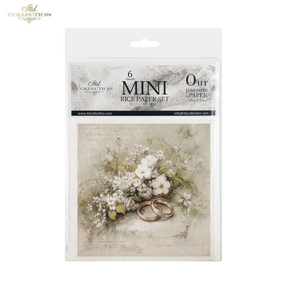 Decoupage Rice Paper Mini Set - Vintage Wedding