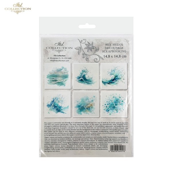 Decoupage Rice Paper Mini Set - Waves