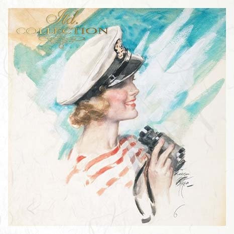 Decoupage Rice Paper Mini Set - Women at Sea