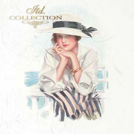 Decoupage Rice Paper Mini Set - Women at Sea