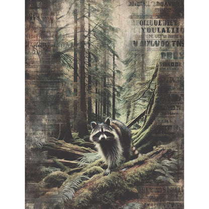 Decoupage Rice Paper Set of 6 - Forest Animals