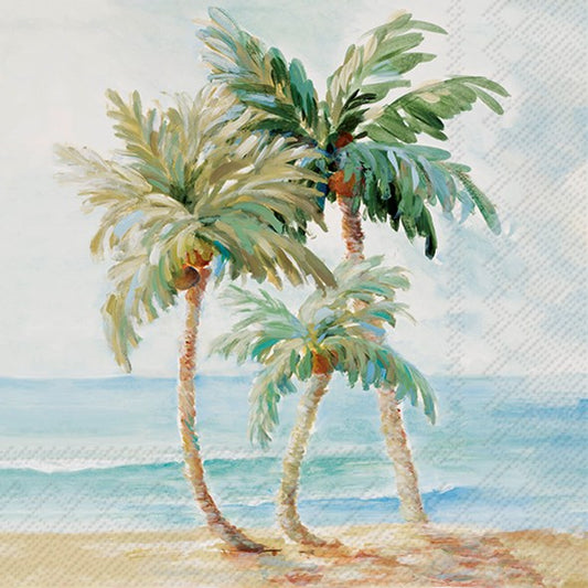 Decoupage napkins 6.5"  (2pcs)- Palms in Paradise