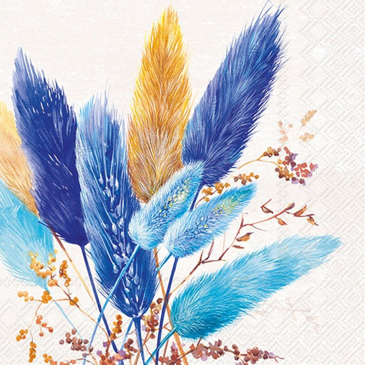 Decoupage napkins 6.5"  (2pcs)- Pure Blue Style