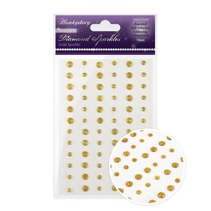 Diamond Sparkles Glitter Gemstones - Gold Sparkles