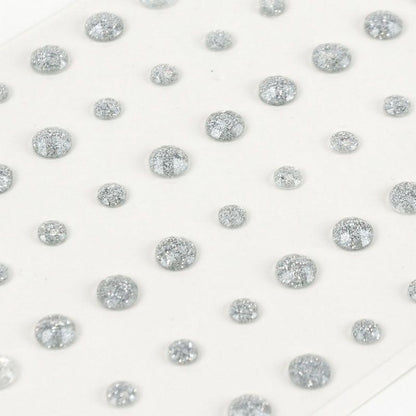 Diamond Sparkles Glitter Gemstones - Silver Sparkles