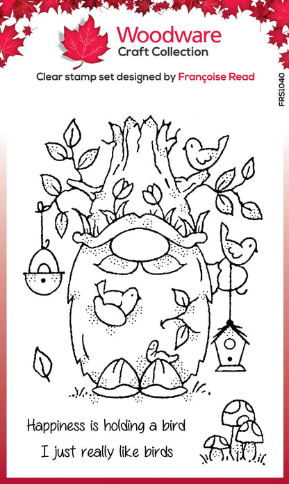 Woodware Clear Singles Birdwatching 4 in x 6 in Stamp Set