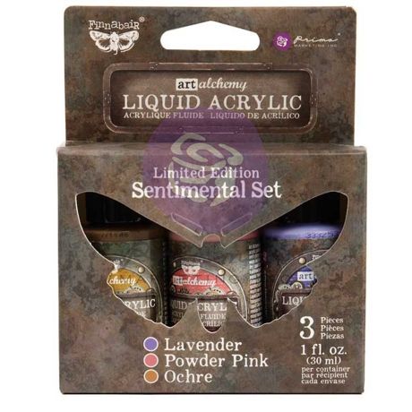 Finnabair Art Alchemy Liquid Acrylic Set - Sentimental