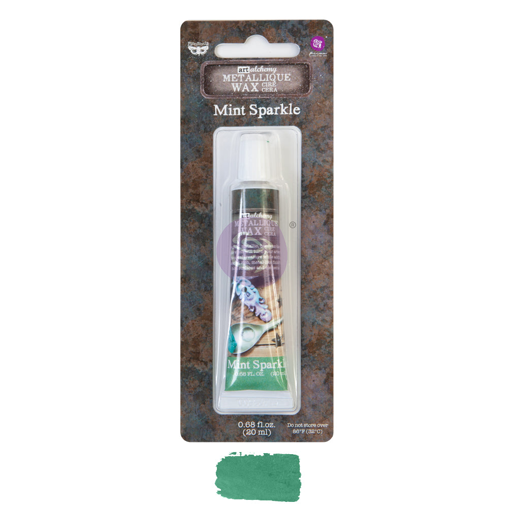 Finnabair Art Alchemy Metallique Wax - Mint Sparkle