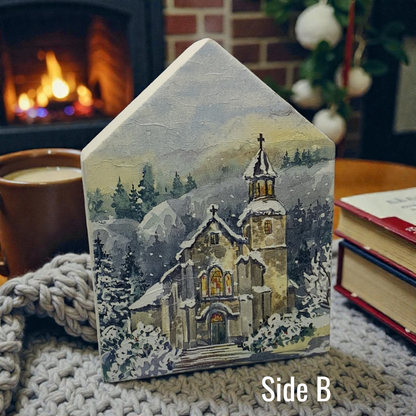 Double Sided Seasonal Chunky House Project