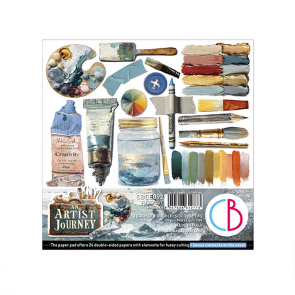 Fussy Cut Pad 6"x6" 24/Pkg - An Artist Journey
