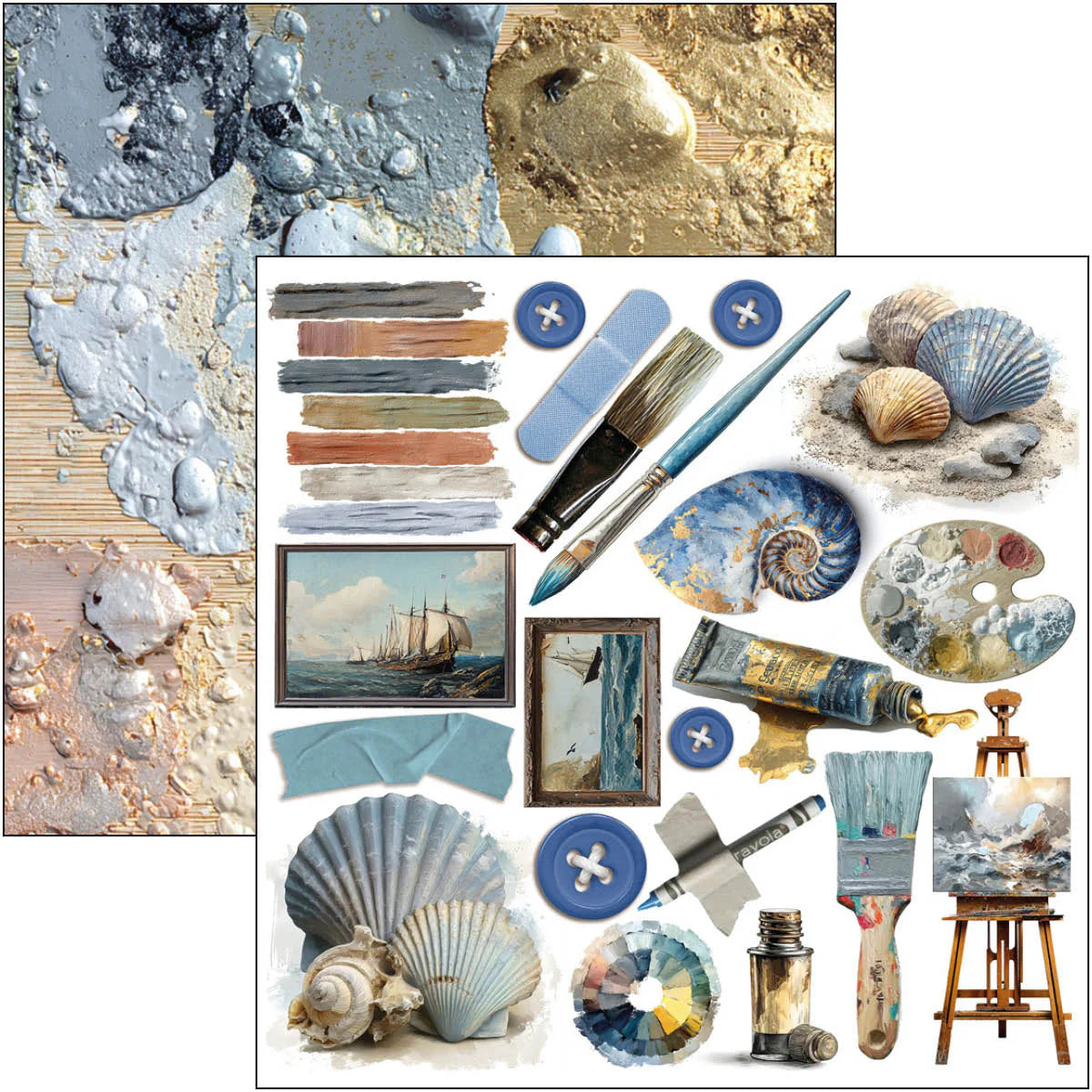 Fussy Cut Pad 6"x6" 24/Pkg - An Artist Journey