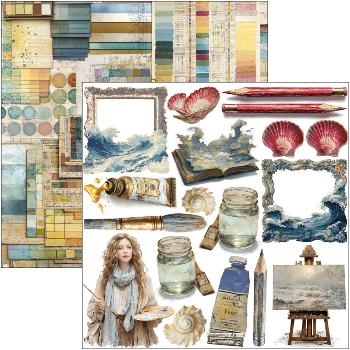 Fussy Cut Pad 6"x6" 24/Pkg - An Artist Journey