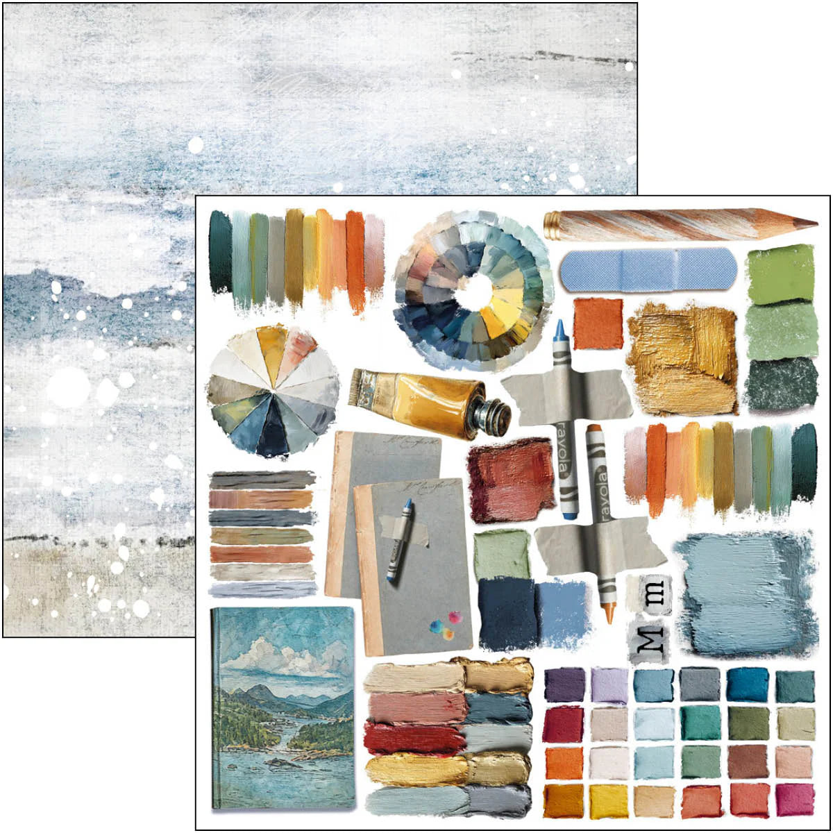 Fussy Cut Pad 6"x6" 24/Pkg - An Artist Journey