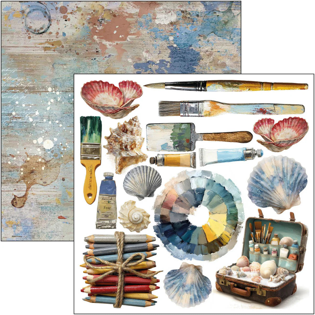 Fussy Cut Pad 6"x6" 24/Pkg - An Artist Journey