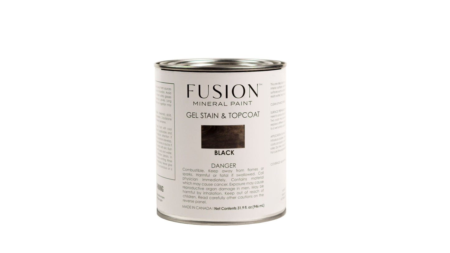 Fusion Gel Stain and Top Coat 946mL - Black