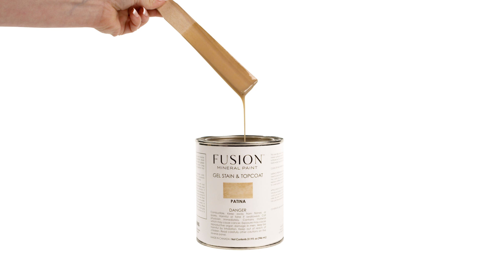 Fusion Gel Stain and Top Coat 946mL - Patina