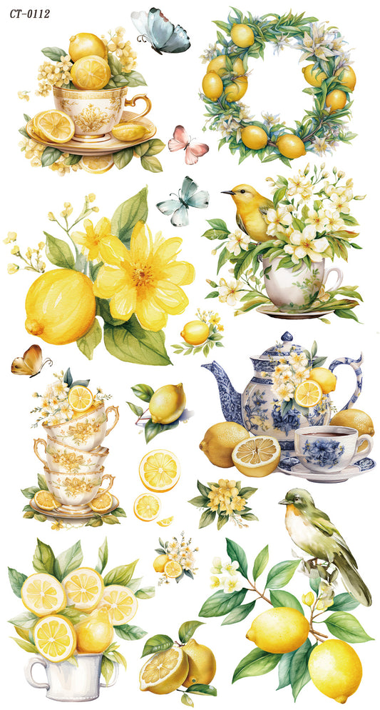 Glossy Crystal Rub-On Transfers- Life's Lemons