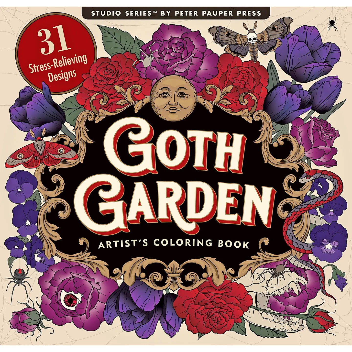 Goth Garden Artist's Coloring Book