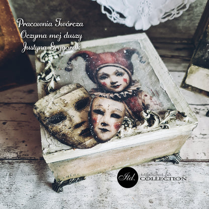 Decoupage Rice Paper Mini Set - Carnival, Masquerade II