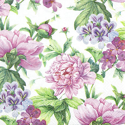 Decoupage Napkins 5" (2pcs)- Botanical Romance