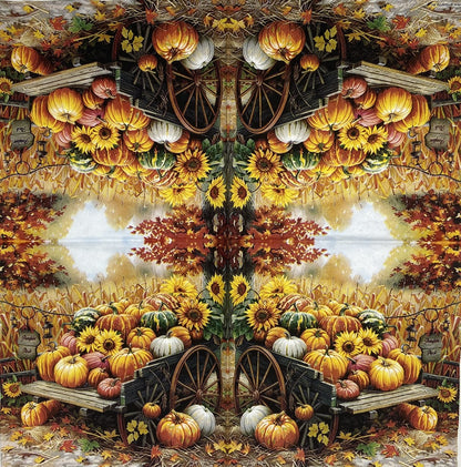 Decoupage Napkins 6.5" (2pcs)- Pumpkin Harvest