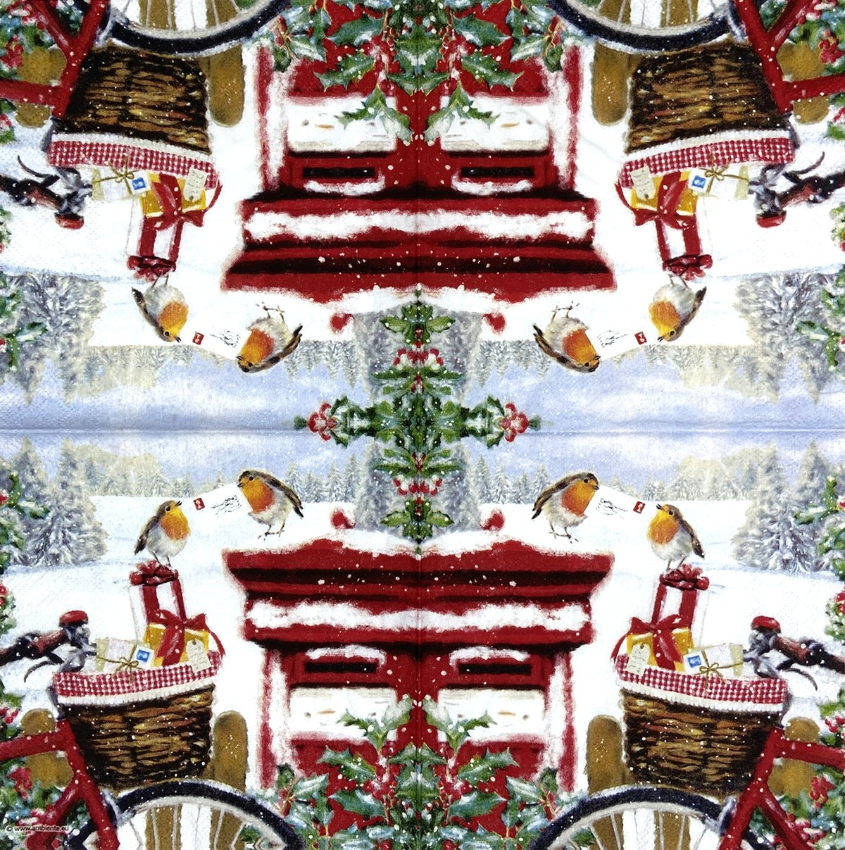 Decoupage Napkins 6.5" (2pcs)- Mail Delivery