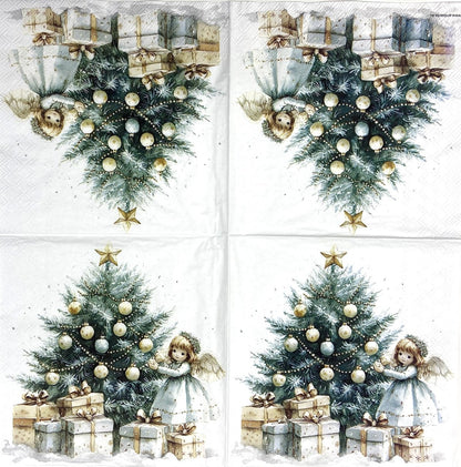 Decoupage Napkins 6.5" (2pcs)- Christmas Fairy