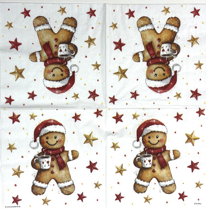 Decoupage Napkins 6.5" (2pcs)- Cocoa and Cookie
