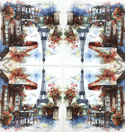 Decoupage Napkins 6.5" (2pcs)- Cafe a Paris