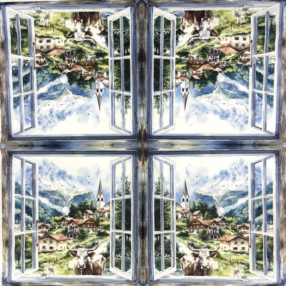 Servilletas para decoupage de 6,5" (2 unidades) - Diseño de muñeco de nieve