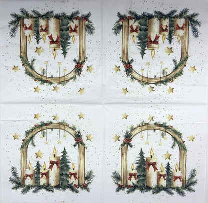 Servilletas para decoupage de 6,5" (2 unidades) - Diseño de muñeco de nieve