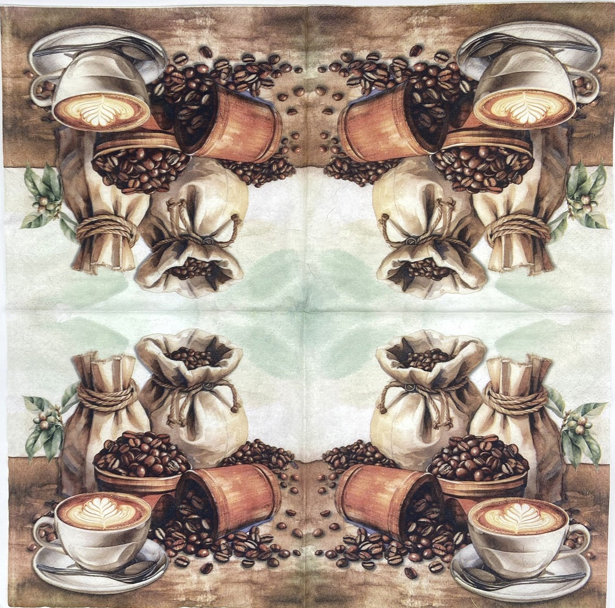 Decoupage Napkins 6.5" (2pcs)- Enjoy Your Coffee Break