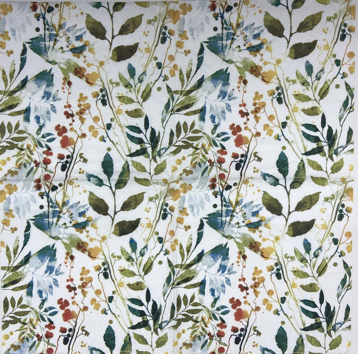 Decoupage Napkins 6.5" (2pcs)- Boho Leaves and Herbs