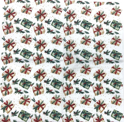 Servilletas para decoupage de 6,5" (2 unidades) - Diseño de muñeco de nieve