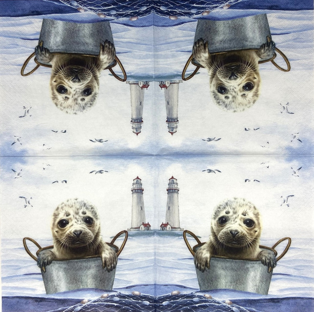 Decoupage Napkins 6.5" (2pcs)- Robbie